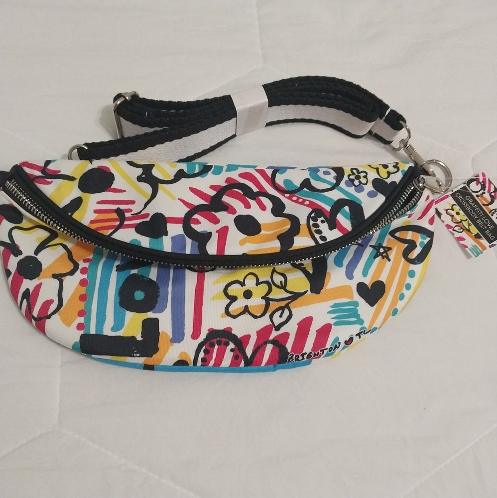 Graffiti Love Cross Body Belt Bag new with tag